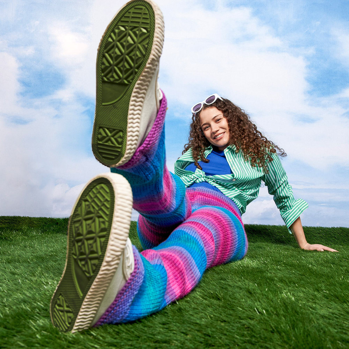 Knit Pant made in Red Heart Yarn