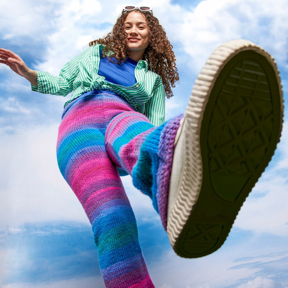 Knit Pant made in Red Heart Yarn