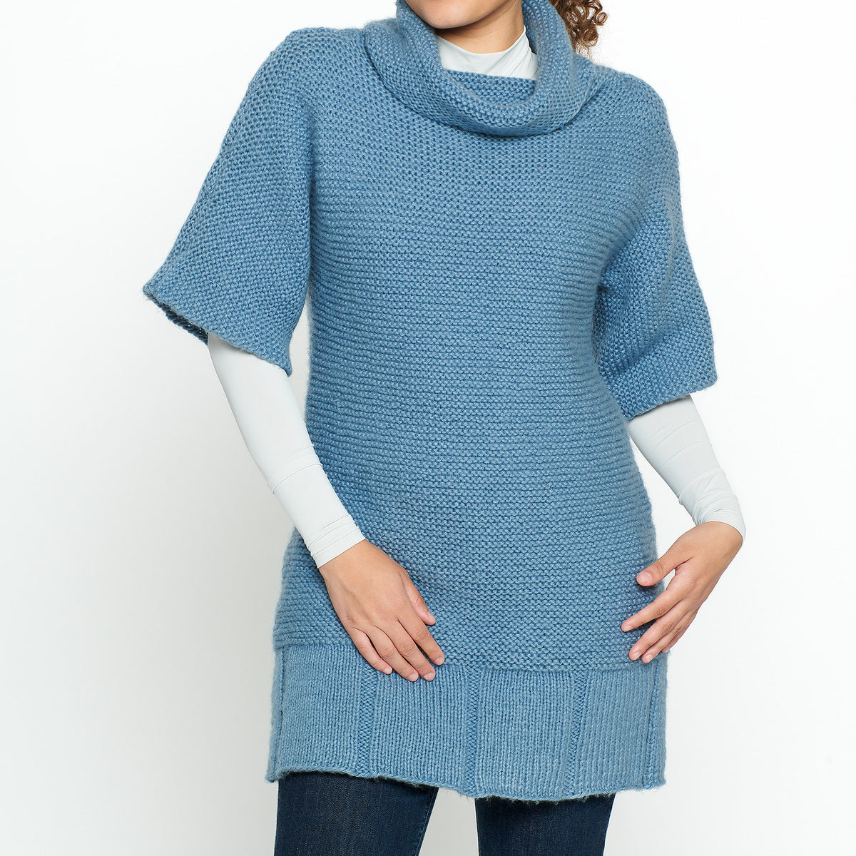 Knit Tunic made in Red Heart Super Saver Brushed Yarn