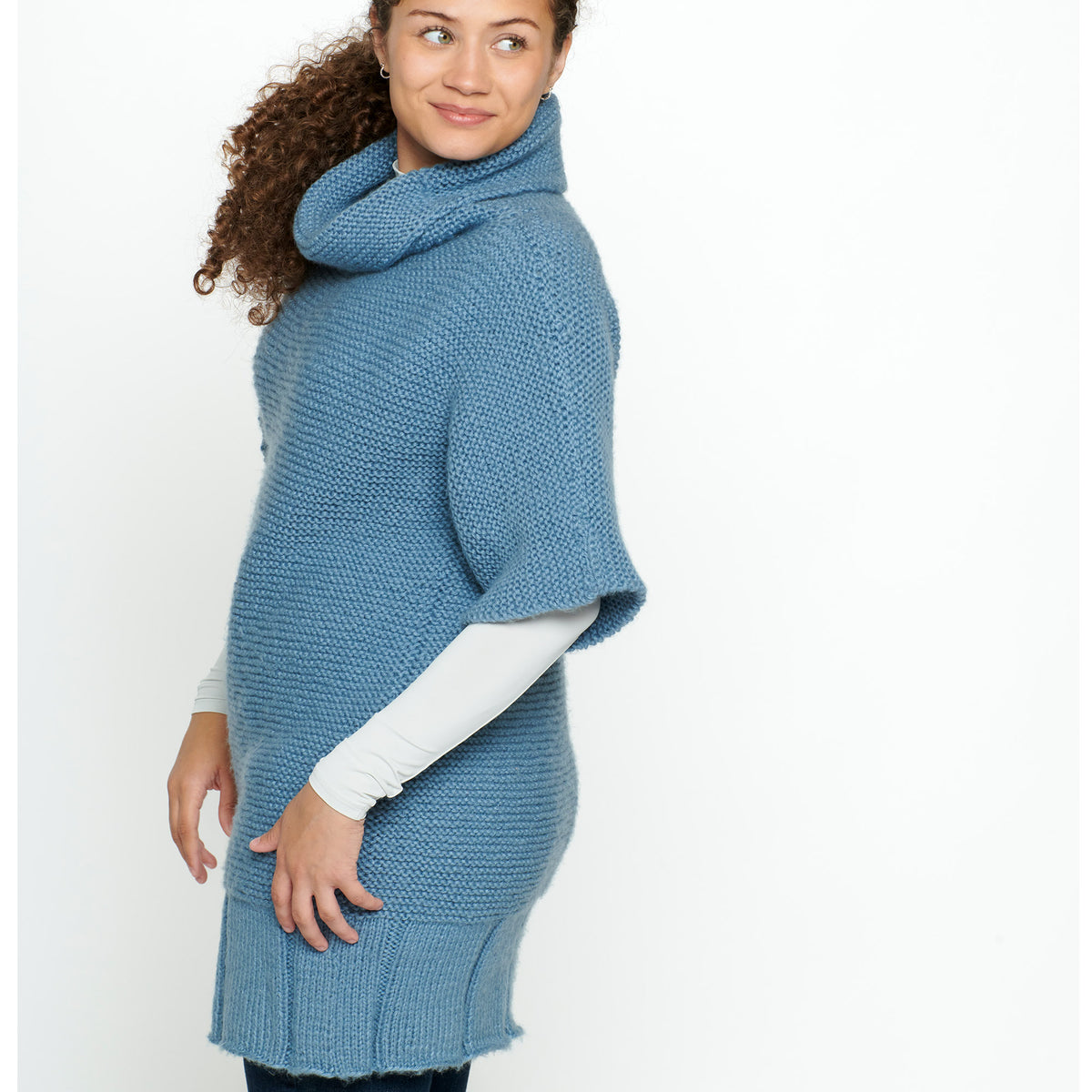 Knit Tunic made in Red Heart Super Saver Brushed Yarn