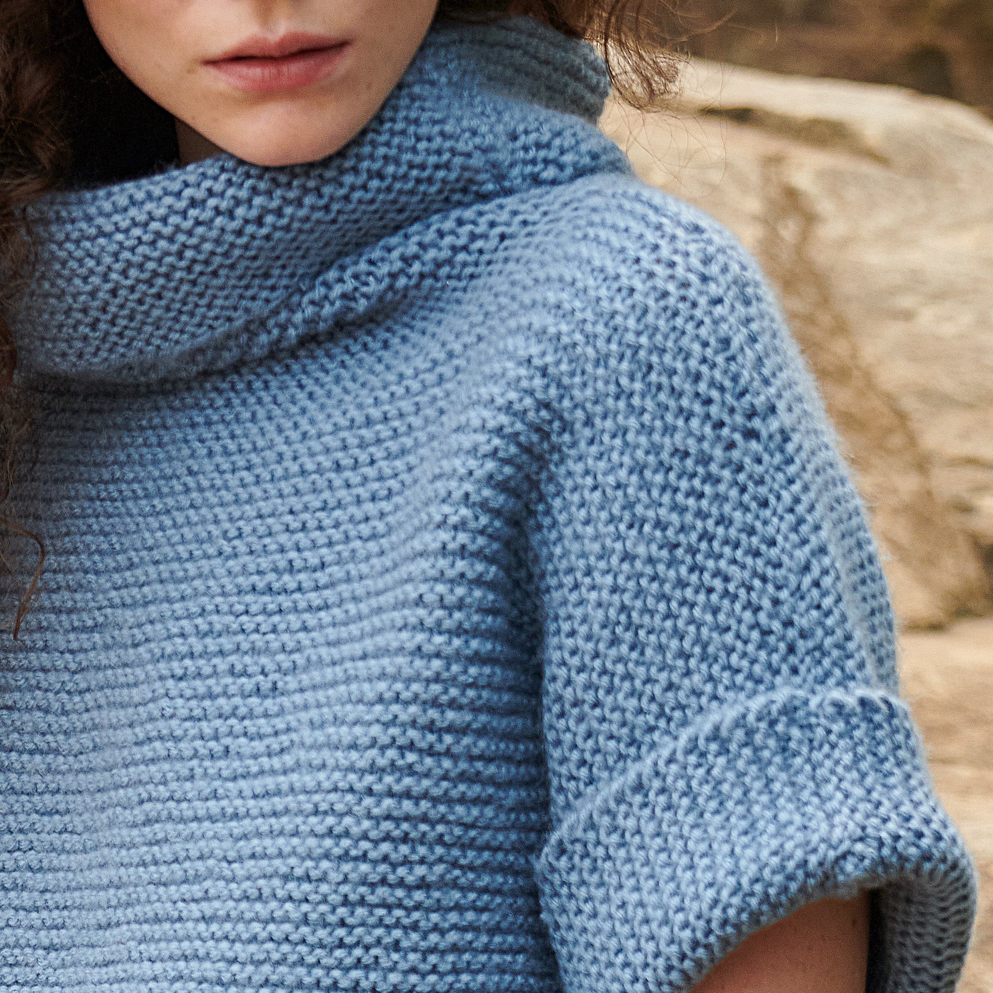 Free Beginner Red Heart Mags Garter Stitch Tunic Knitting Pattern