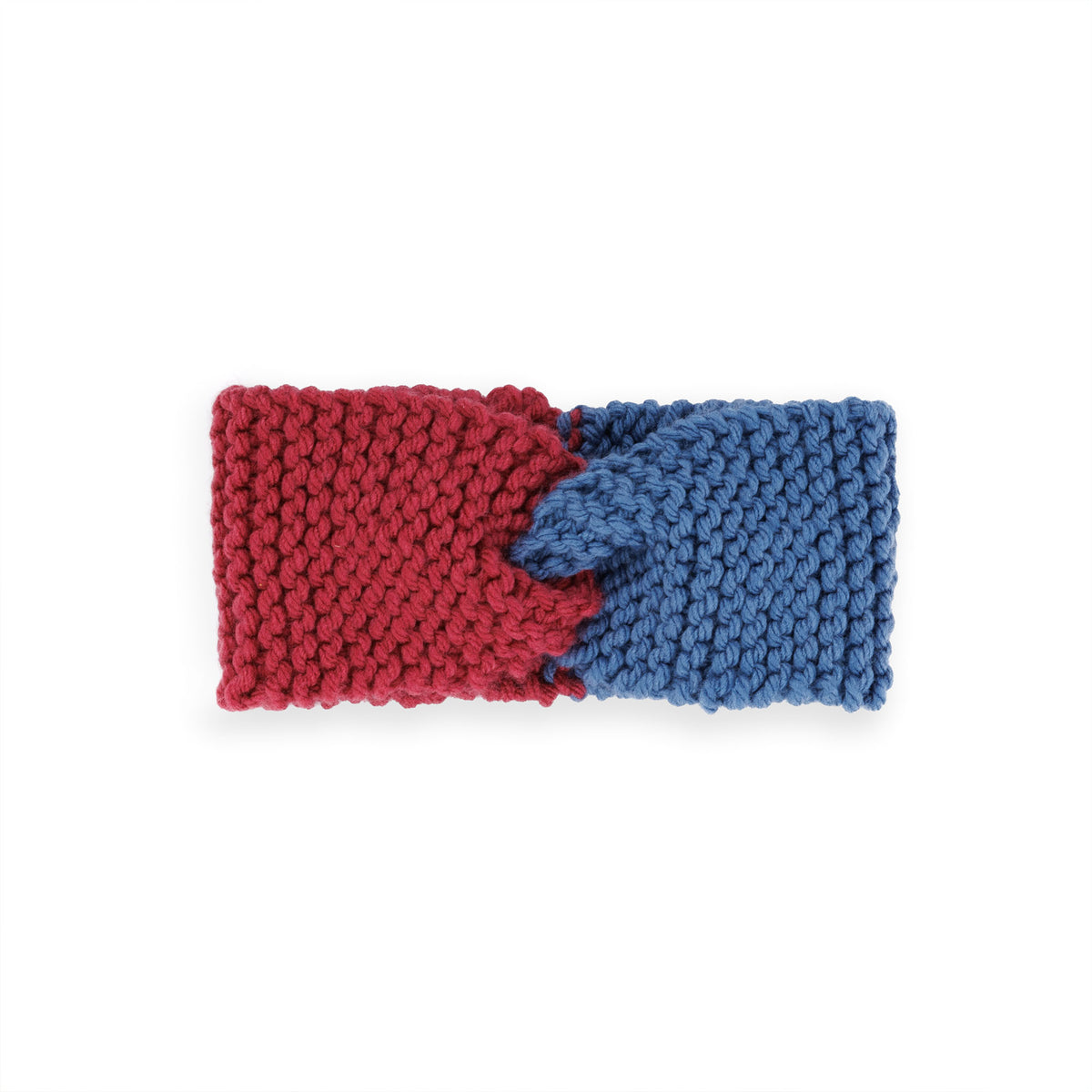 Free Beginner Red Heart Knit Duo Twist Headband Pattern 