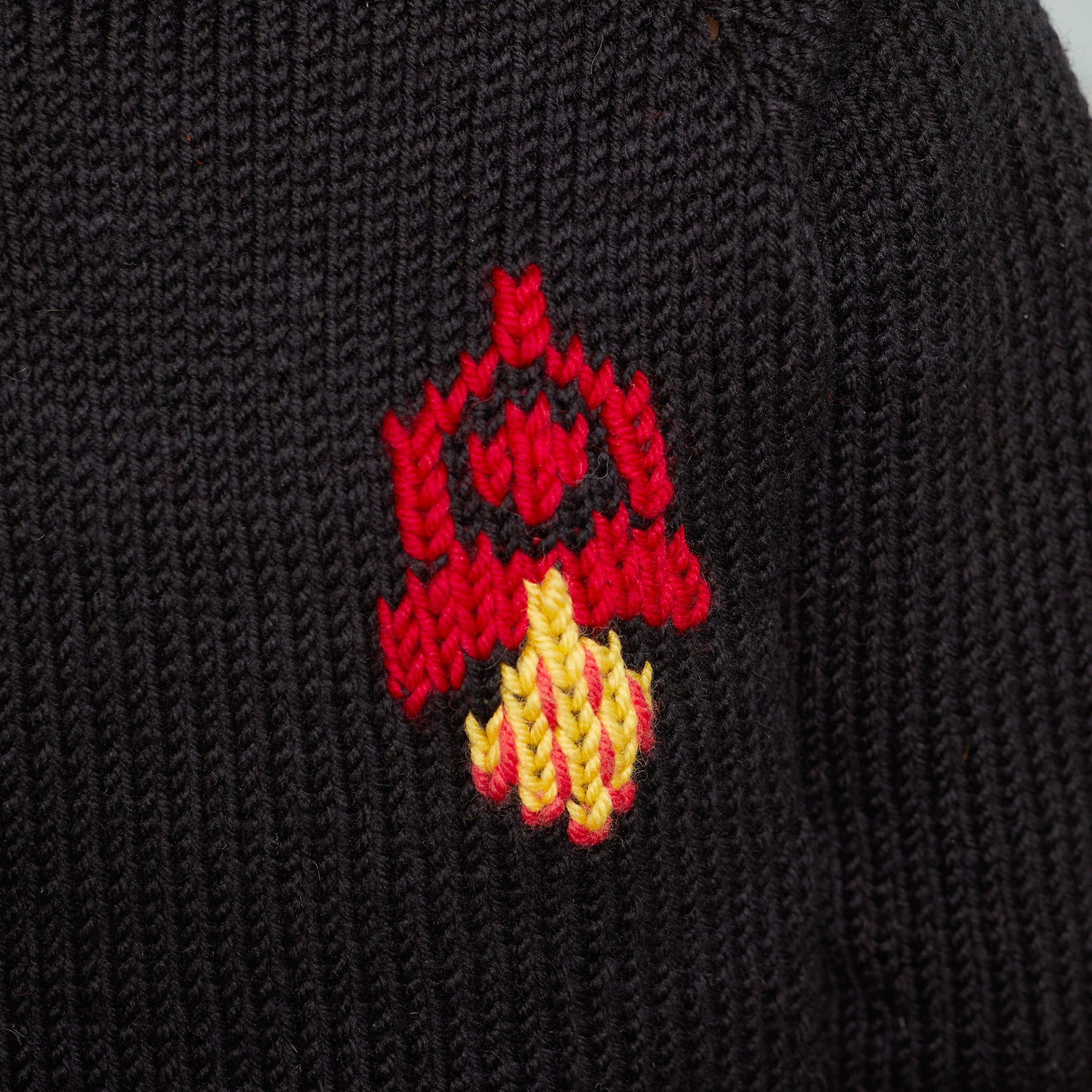 Free Easy Red Heart Chic Rocket Ship Sweater Knitting Pattern