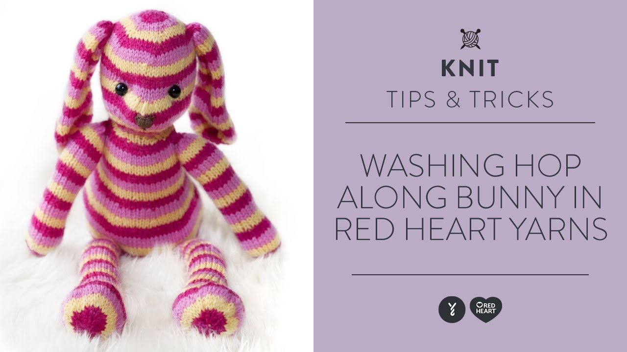 Red Heart Hop Along Bunny Knit