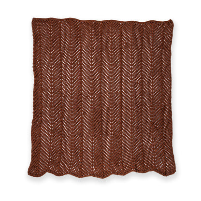 Red Heart Soft Zigging Knit Throw Toast