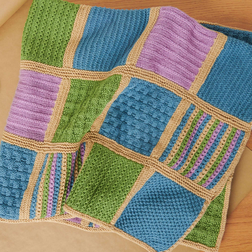 Free Beginner Red Heart Collective Blanket Knitting Pattern