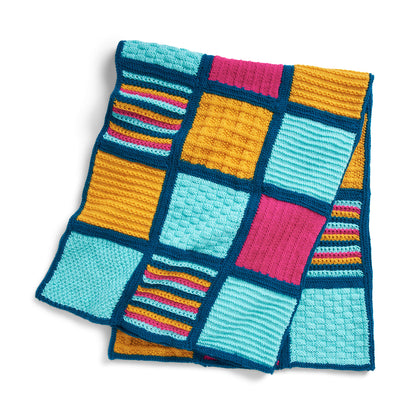 Red Heart Knit Collective Blanket Version 2