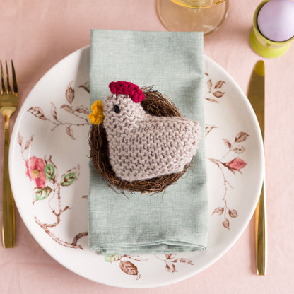 Red Heart Knit Chicken Toy and Egg Cozy All Variants