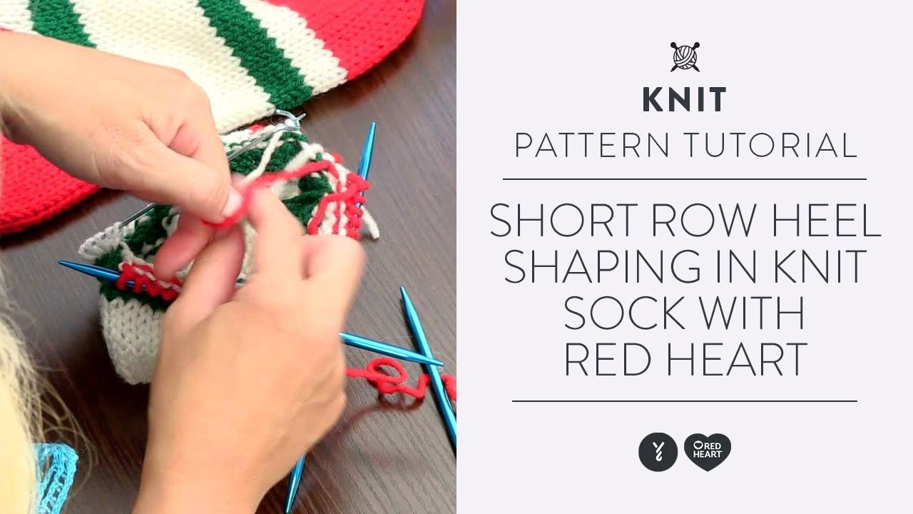 Red Heart Holiday Stocking With Mitten Pocket Knit