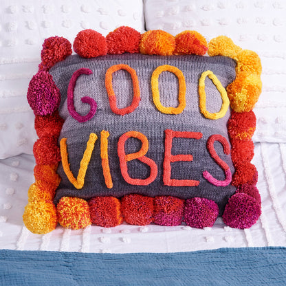 Red Heart Good Vibes Knit Pillow Red Heart Good Vibes Knit Pillow