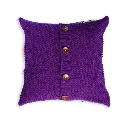 Red Heart Cabbage Garden Knit Pillow Red Heart Cabbage Garden Knit Pillow