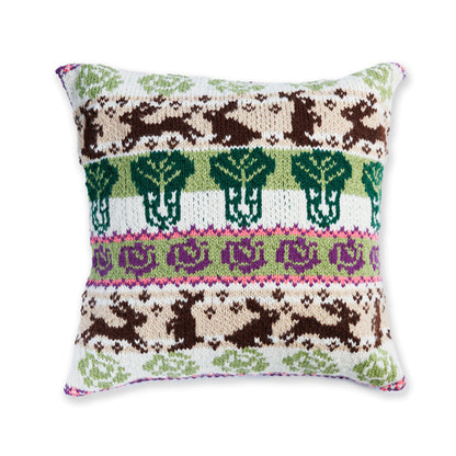 Red Heart Cabbage Garden Knit Pillow Red Heart Cabbage Garden Knit Pillow