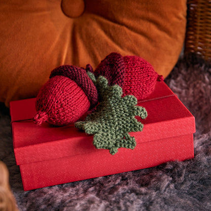 Red Heart Acorn & Pinecone Knit Ornaments Red Heart Acorn & Pinecone Knit Ornaments