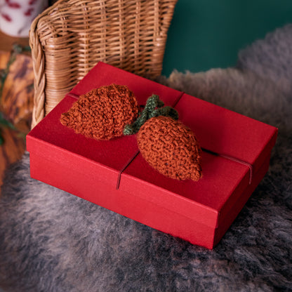 Red Heart Acorn & Pinecone Knit Ornaments Red Heart Acorn & Pinecone Knit Ornaments