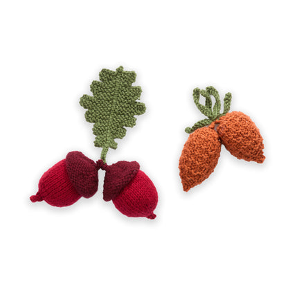 Red Heart Acorn & Pinecone Knit Ornaments Red Heart Acorn & Pinecone Knit Ornaments