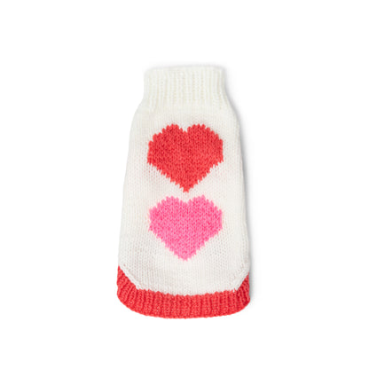 Red Heart Puppy Love Knit Sweater Knit Sweater made in Red Heart Super Saver Yarn