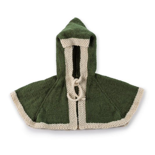 Wandering Woods Knit Hood made using Red Heart yarn