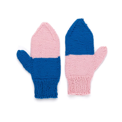 Red Heart Even Odds Knit Mittens Red Heart Even Odds Knit Mittens
