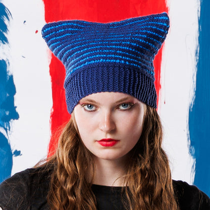 Red Heart Point Taken Knit Hat Red Heart Point Taken Knit Hat