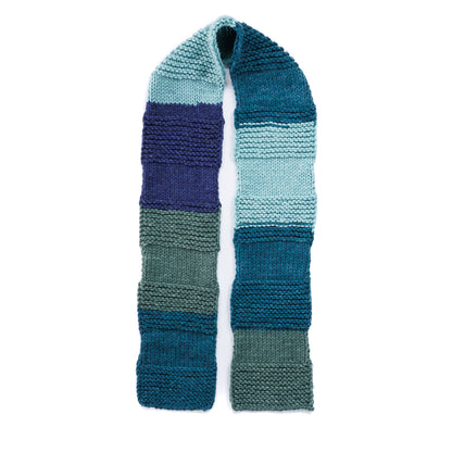 Red Heart Knit Stripes on Stripes Scarf Red Heart Knit Stripes on Stripes Scarf