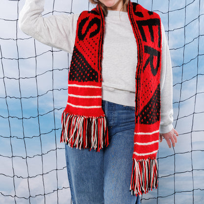 Red Heart Team Pride Knit Scarf Red Heart Team Pride Knit Scarf