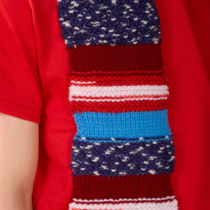Red Heart Americana Knit Scarf Red Heart Americana Knit Scarf