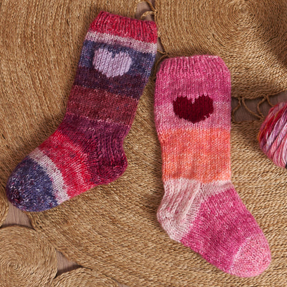 Red Heart Lovely Slouchy Knit House Socks All Variants
