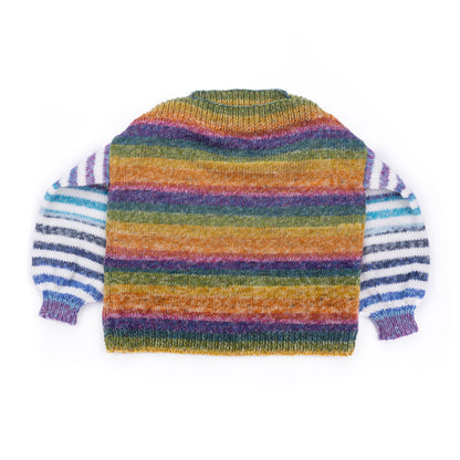 Red Heart Crochet Candy Stripes Knit Pullover Red Heart Crochet Candy Stripes Knit Pullover