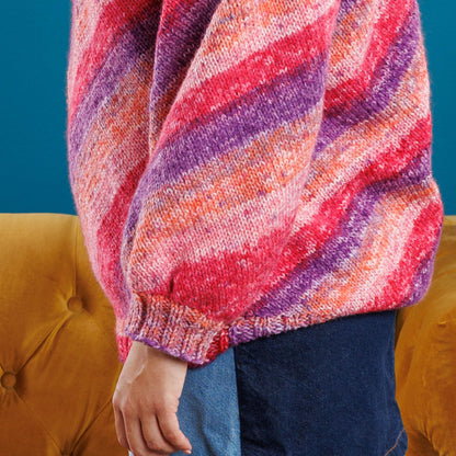 Red Heart Knit Tunic on-a-Bias Red Heart Knit Tunic on-a-Bias