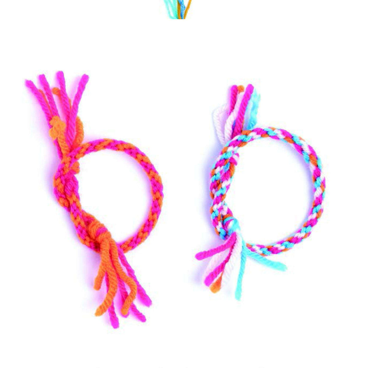 Craft Bracelet made in Red Heart Super Saver Kits Yarn