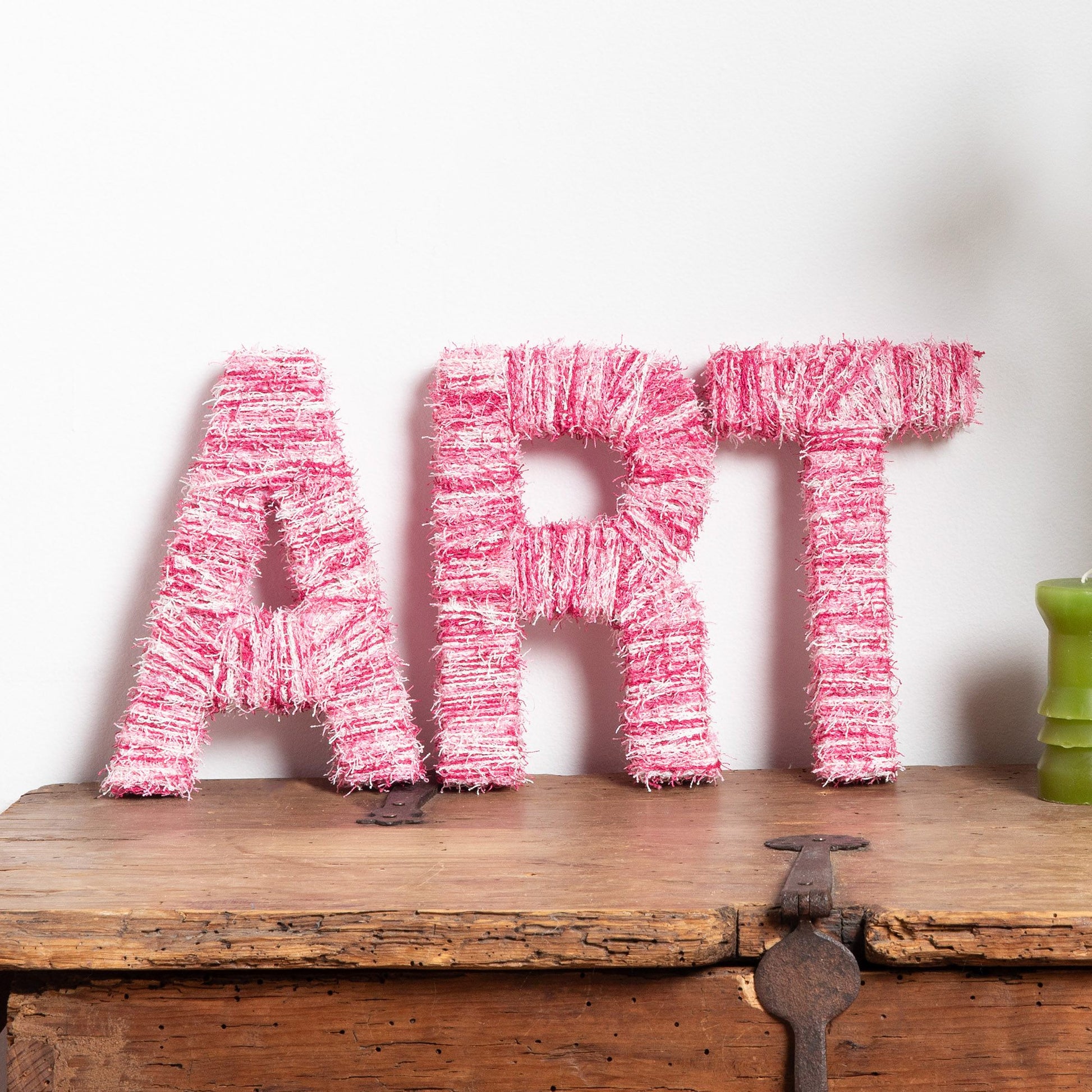 Red Heart Arts & Crafts Yarn Wrapped Letters Red Heart Arts & Crafts Yarn Wrapped Letters