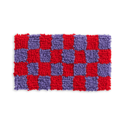 Red Heart Craft Punch Needle Mug Rugs Craft Rug  made in Red Heart Super Saver Kits Yarn