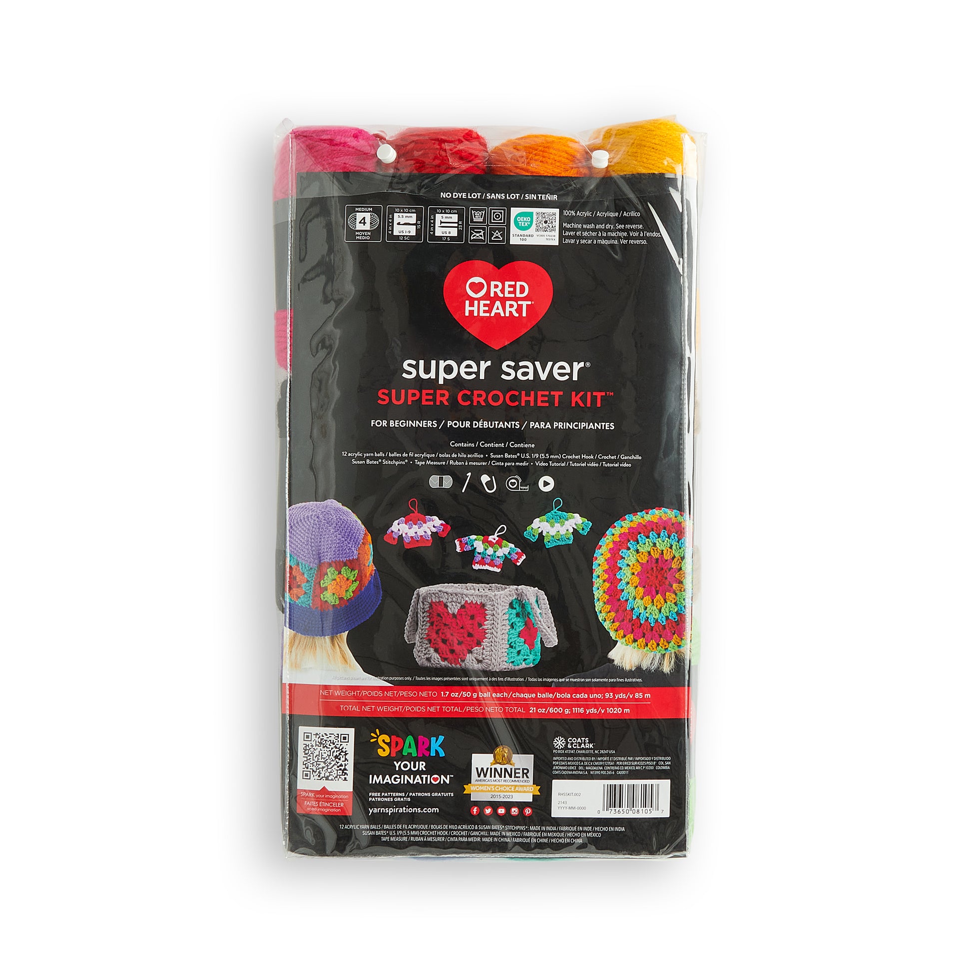 Red Heart Super Saver Super Craft Kit Super Crochet Kit