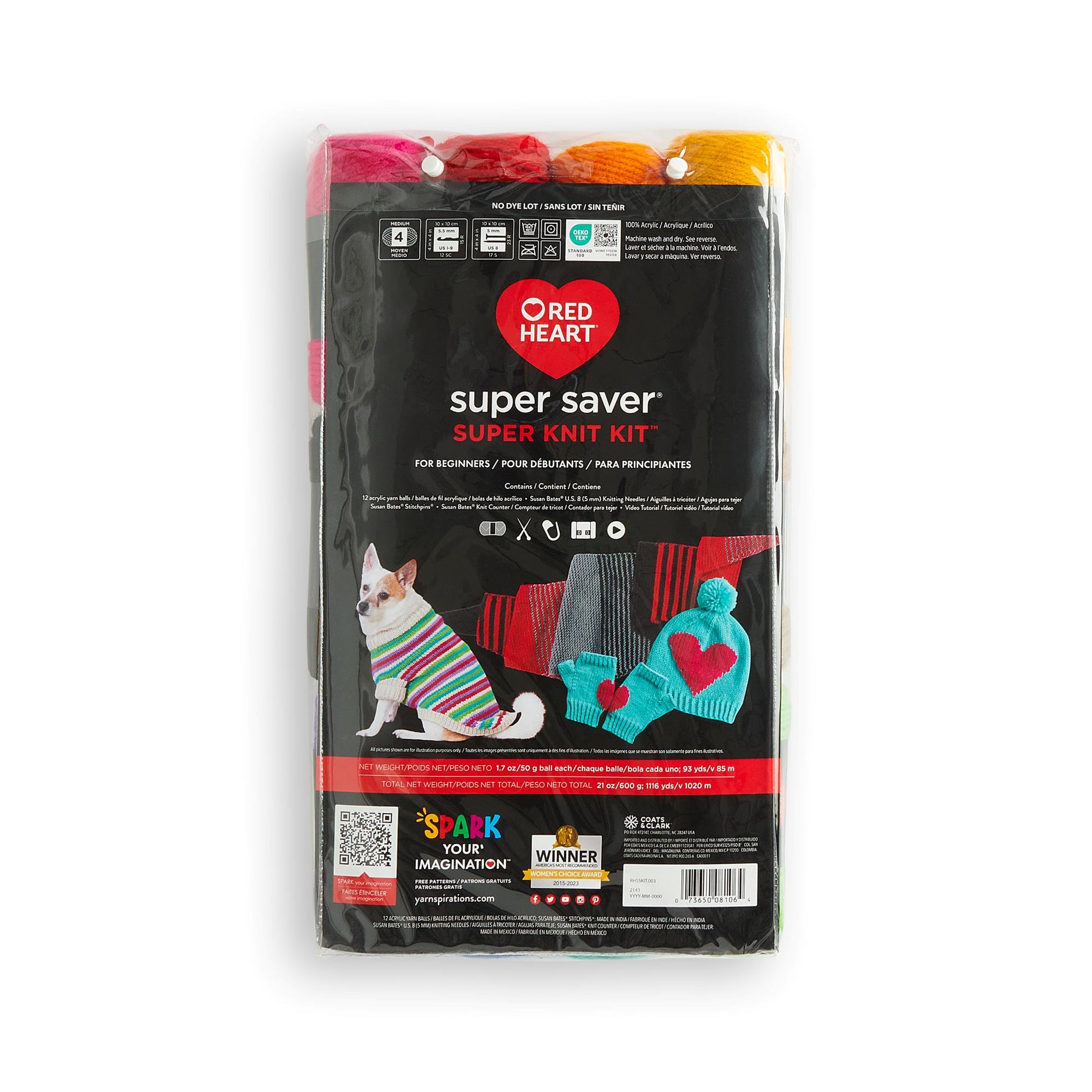 Red Heart Super Saver Super Craft Kit Super Knit Kit