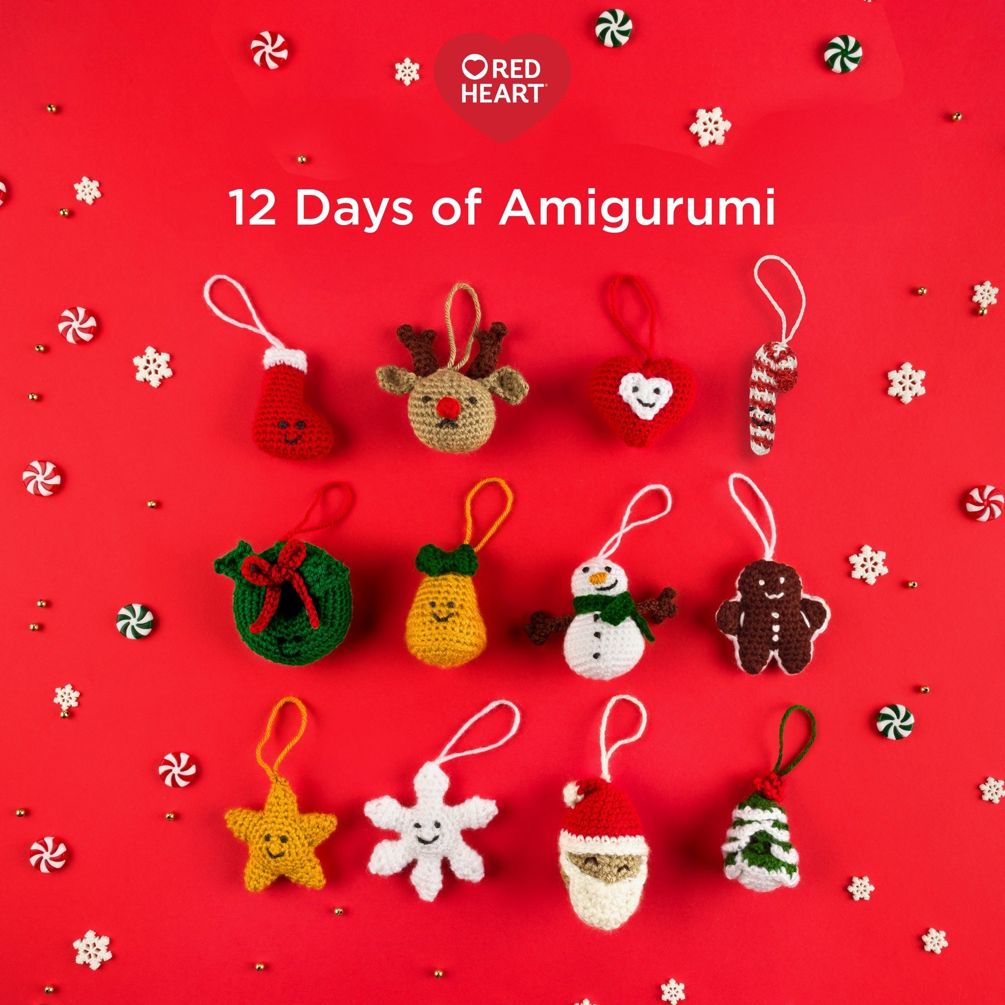 Red Heart Holiday Advent Calendar Crochet Kit | Yarnspirations