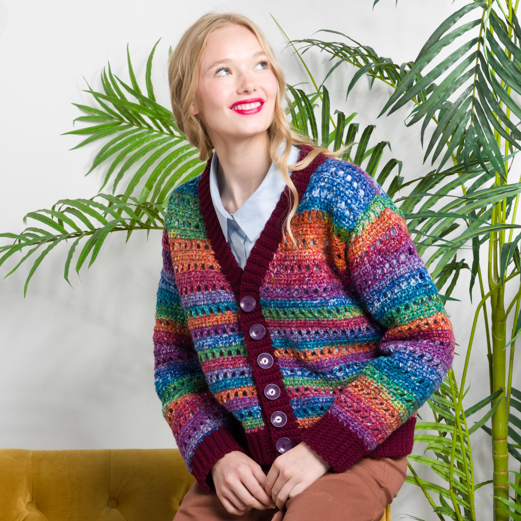 Red Heart Super Saver Bitty Stripes Yarn | Yarnspirations