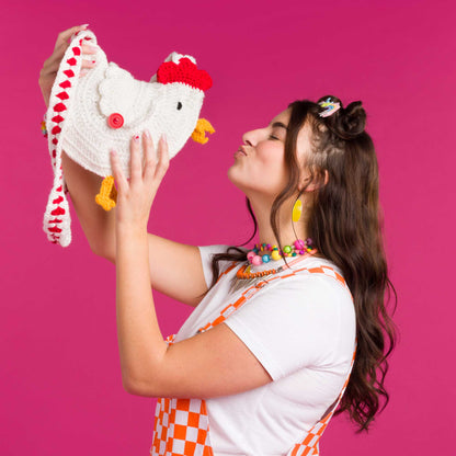 Red Heart Crochet Chicken Bag Red Heart Crochet Chicken Bag