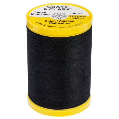 Coats & Clark Cotton All Purpose Sewing Thread (225 Yards) Black