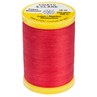 Coats & Clark Cotton All Purpose Sewing Thread (225 Yards) Atom Red