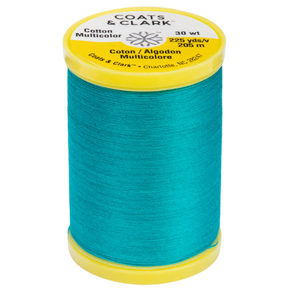 Coats & Clark Cotton All Purpose Sewing Thread (225 Yards) Ming Teal