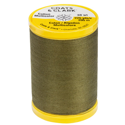 Coats & Clark Cotton All Purpose Sewing Thread (225 Yards) Bronze Green