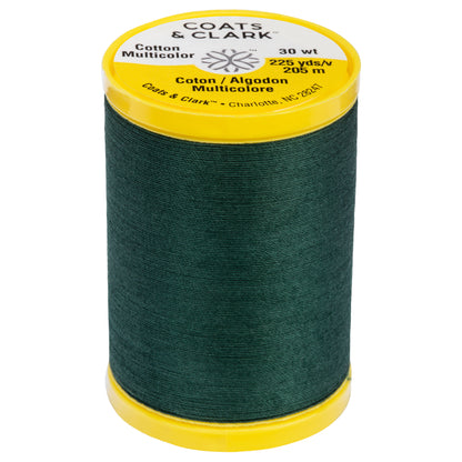 Coats & Clark Cotton All Purpose Sewing Thread (225 Yards) Forest Green