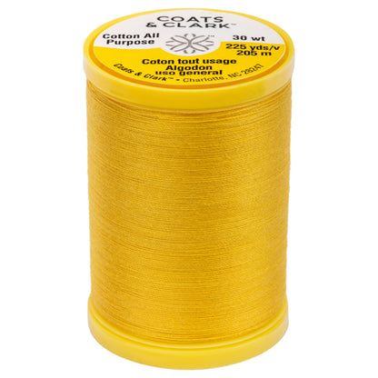 Coats & Clark Cotton All Purpose Sewing Thread (225 Yards) Spark Gold