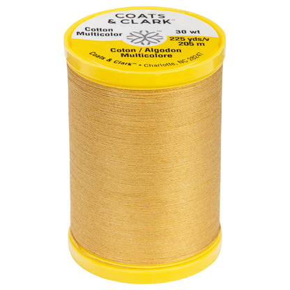 Coats & Clark Cotton All Purpose Sewing Thread (225 Yards) Temple Gold