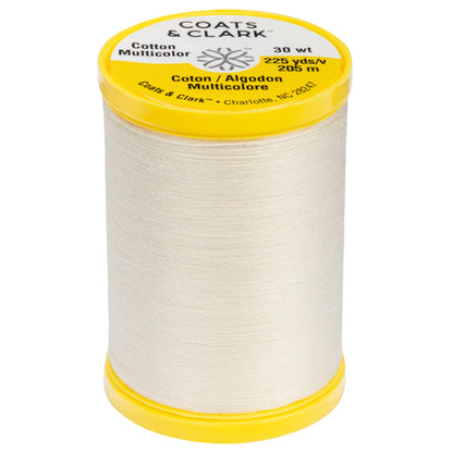 Coats & Clark Cotton All Purpose Sewing Thread (225 Yards) Cream