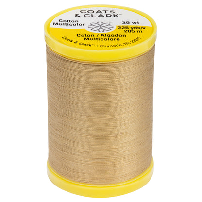 Coats & Clark Cotton All Purpose Sewing Thread (225 Yards) Camel