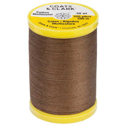 Coats & Clark Cotton All Purpose Sewing Thread (225 Yards) Summer Brown