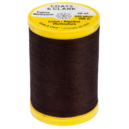 Coats & Clark Cotton All Purpose Sewing Thread (225 Yards) Chona Brown