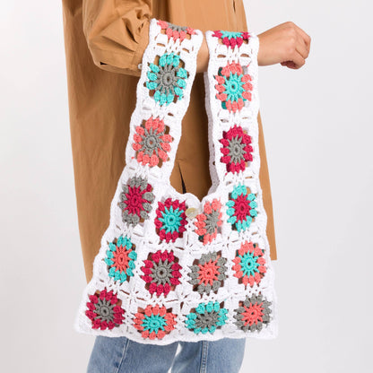 Lily Crochet Radiant Motifs Tote Bag Crochet Bag made in Lily The Original Yarn