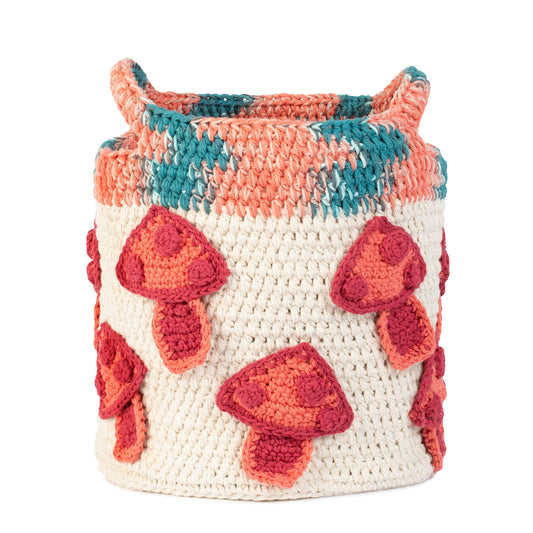Crochet Basket made in Lily The Original Yarn